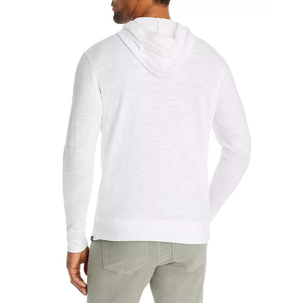 Faherty Sunwashed Organic Cotton Slub Hoodie White Mens Large Pullover Coastal - Picture 2 of 15